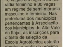 Jornal de Santa Catarina de 10 de novembro de 1997.